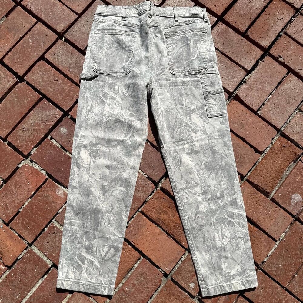 Hollister Loose Fit Double Knee Camo Carpenter Pants 36 X 32 - Picture 4 of 4